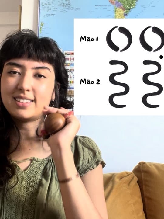 Aula 8 - Na aula de hoje usaremos um anagrama para treinar a independência das mãos com shakers, clicks e flip-flops num ciclo temporal de 3 tempos. É essencial praticar os flip-flops abertos para que nos próximos passos possamos agarrar a bolinha. Divirta-se e bons estudos! - Mari