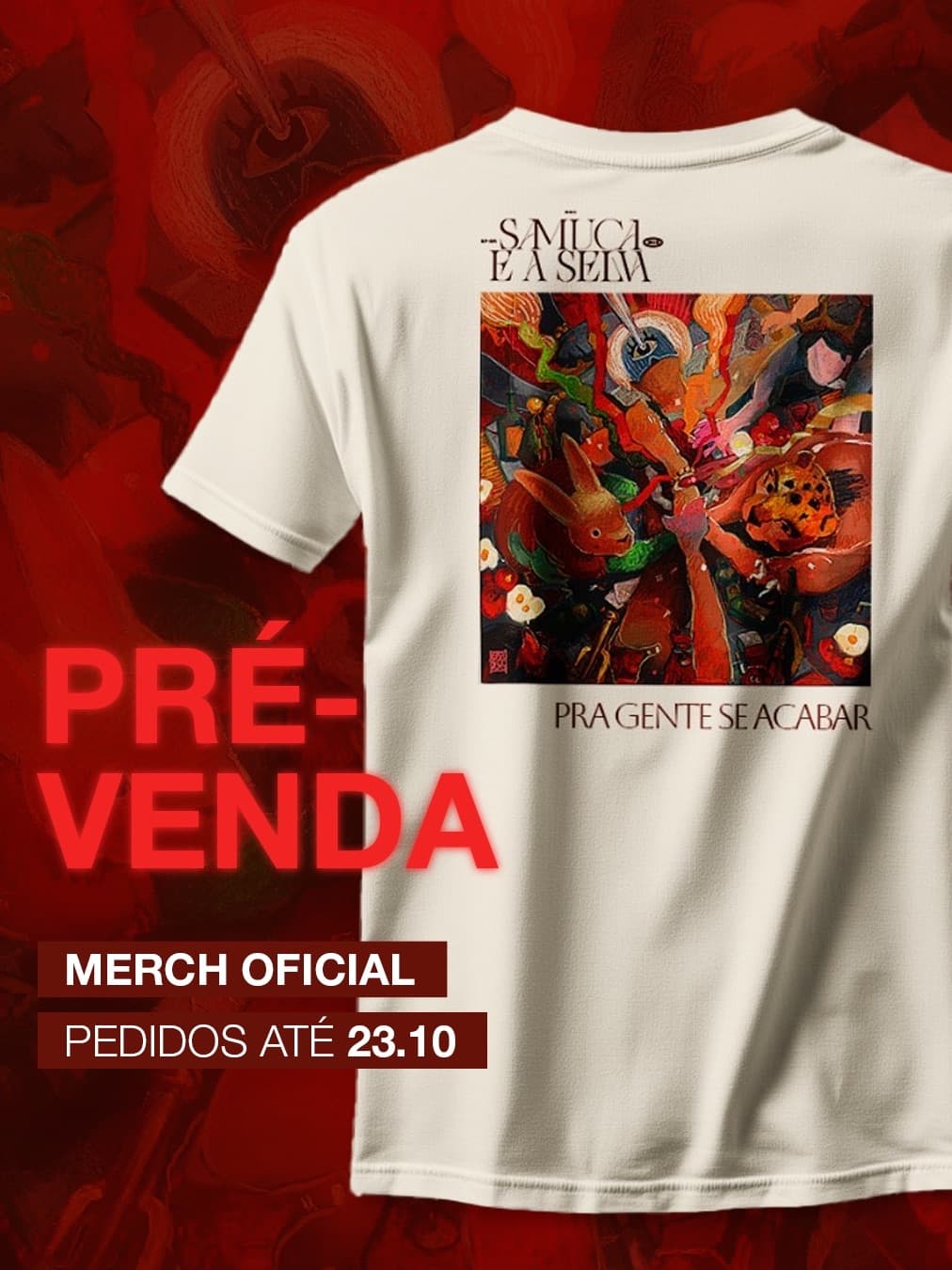 Era coleção linda que vocês queriam? Pois recebam aí com exclusividade em primeira mão a pré venda para a camiseta e a canga personalizada Pra Gente se Abacar!
A pré venda abre oficialmente amanhã mas vocês aqui do clube tem desconto especial!
No campo observação do formulário que está na Bio do Instagram da banda coloque seu nome completo e indique que você é do clube de fãs! Tanto a camiseta quanto a canga ficam por 100 reais cada item! :)
Quem é do fã clube tem seus privilégios!
Aproveitem!!